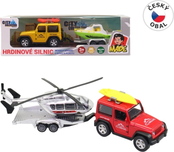 Auto con rimorchio 21 cm