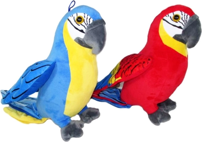 Pappagallo di peluche con suono 31 cm
