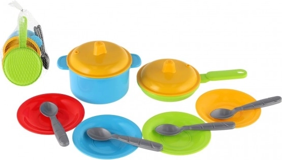 Set cucina per bambini colorata 12 pz