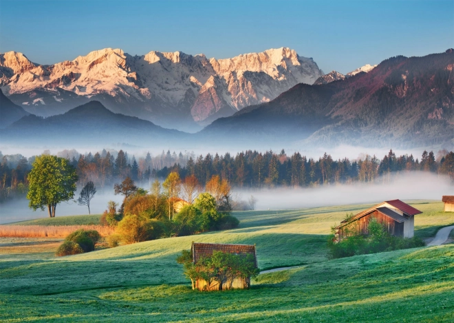 Puzzle Schmidt Garmisch Partenkirchen - Murnauer Moos 1000 pezzi