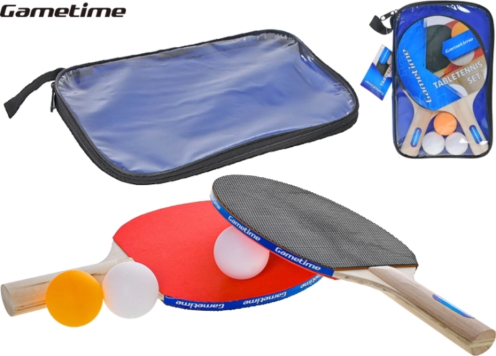 Set Gametime da ping pong per giocatori ricreativi con custodia