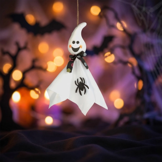 Decorazione di Halloween sospesa a forma di fantasma 48 × 44 cm