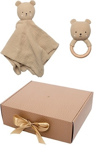 Jabadabado set regalo per neonato orsetto
