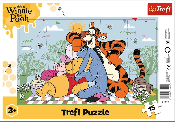 Puzzle Trefl Winnie the Pooh: Le avventure di Winnie the Pooh, 15 pezzi