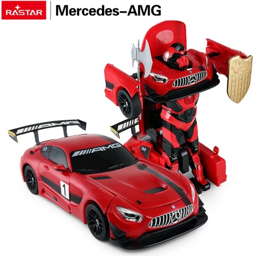 Auto RC e robot 2 in 1 Rastar Mercedes-AMG GT3 1:14 rosso