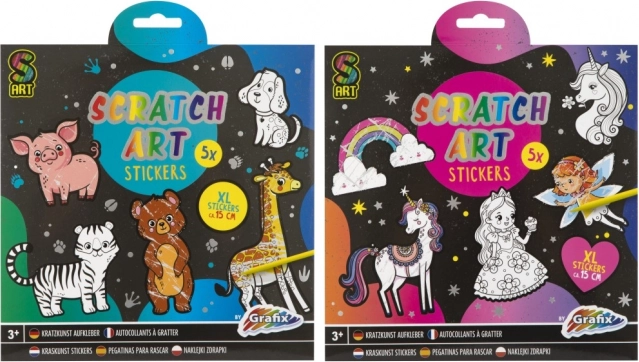 MOXY adesivi da grattare Mondo Arcobaleno