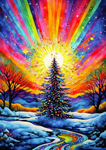 Puzzle Enjoy Festa dell'albero di Natale 1000 pezzi