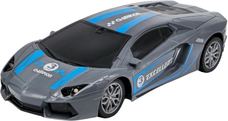 Auto sportiva telecomandata grigio-blu - 1 pezzo