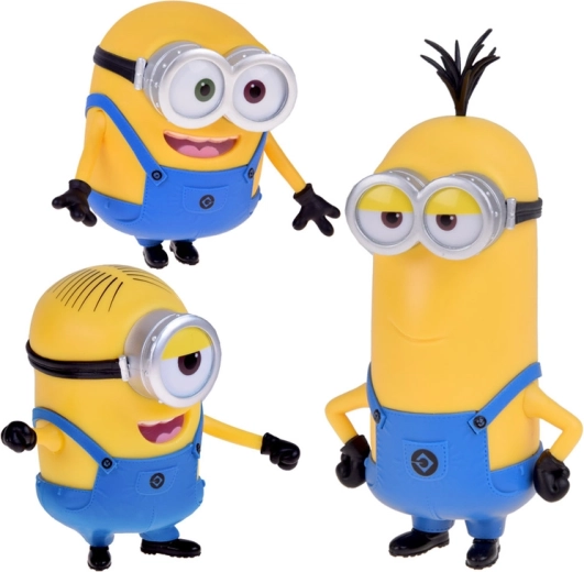 Set di figure con licenza Minions Kevin, Bob e Stuart - 3 pezzi