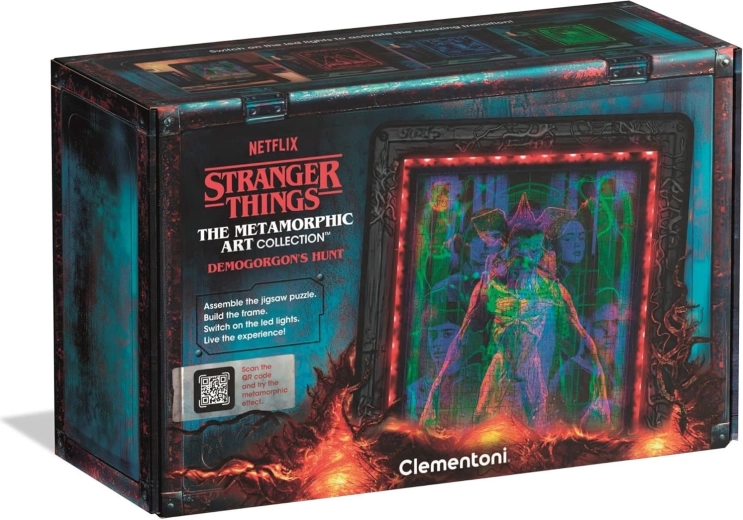 Puzzle metamorfici luminosi Stranger Things: Caccia al Demogorgone 520 pezzi