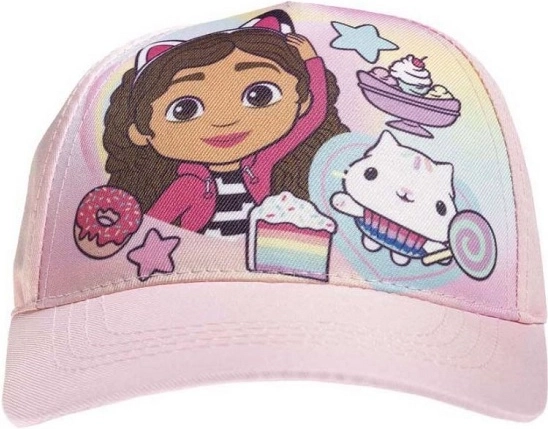 Cappellino con visiera Gabby’s Dollhouse rosa chiaro 52 cm