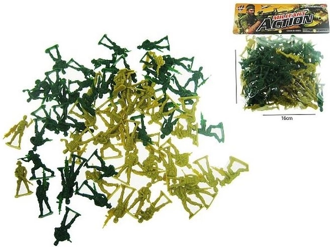 Set di soldatini dell’esercito 72 pezzi