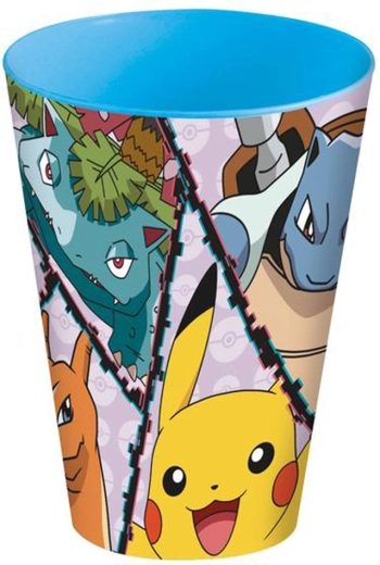 Bicchiere di plastica Pokémon 430 ml blu