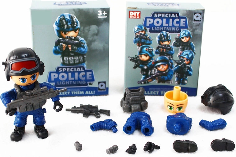 Figure dell’unità speciale di polizia – set di 12 tipi