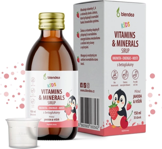 Blendea KIDS sciroppo con vitamine, minerali e betaglucani 150 ml