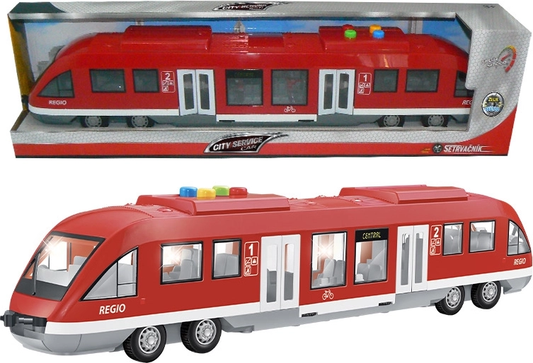 Treno interattivo con effetti sonori e luminosi