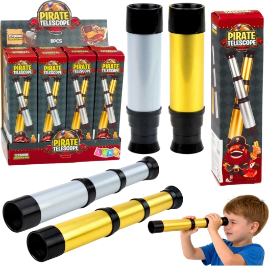Cannocchiale pirata per bambini 12×30 mm, telescopico
