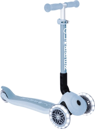 Monopattino Globber Junior pieghevole con luci Ecologic blueberry