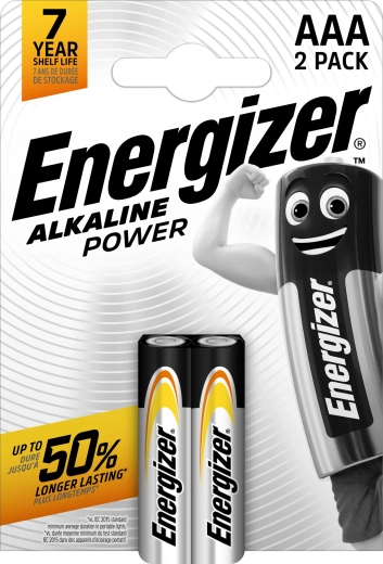 Energizer Alkaline Power AAA microstilo batterie 2 pz