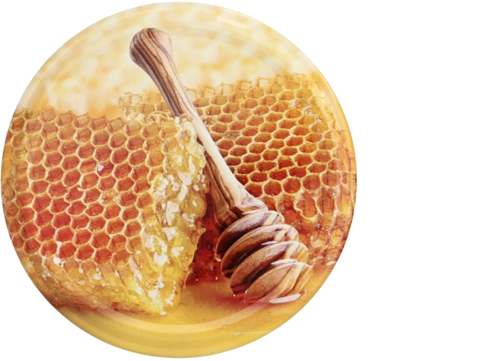 Set di coperchi 82 mm con motivo miele, 10 pz