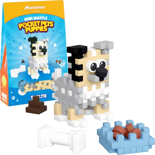 Costruzioni Mini Waffle Pocket Pets – cucciolo Sheltie di Marioinex