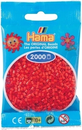 Perline da stirare mini Hama rosse 2000 pz