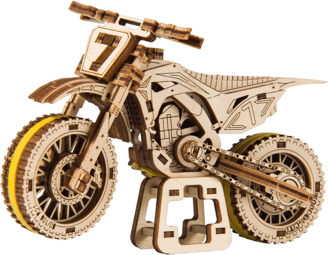 Puzzle 3D in legno motocicletta MotoCross WOODEN CITY (88 pezzi)