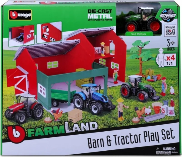 Set fattoria con trattore Bburago