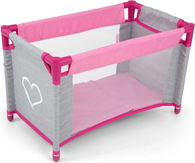 Lettino per bambole Milly Mally Lisa prestige pink