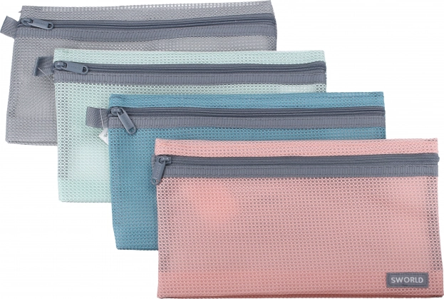 Cartella con cerniera multicolore 23x13 cm