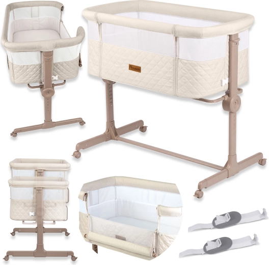 Culla affiancabile per bambini con materasso NUKIDO NK-243
