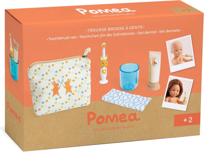 Djeco Pomea set per lavare i denti delle bambole