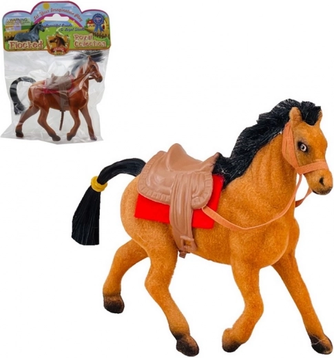 Cavallo di plastica con sella