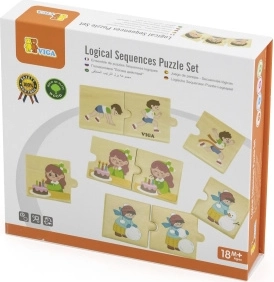 Puzzle in legno VIGA per bambini Attività