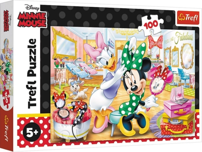 Puzzle 100 pezzi – Minnie nel salone di bellezza DISNEY