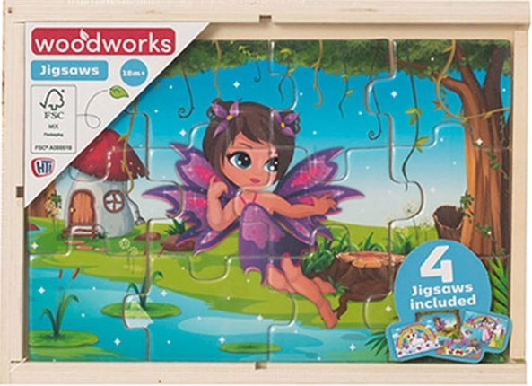 Puzzle di legno Fate e Unicorni