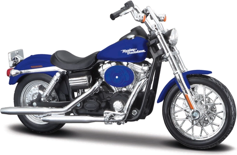 Maisto Harley-Davidson 2006 Dyna Street Bob motocicletta blu 1:18