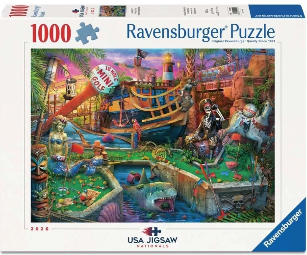 Puzzle Ravensburger USA jigsaw nationals: Minigolf dei pirati 1000 pezzi