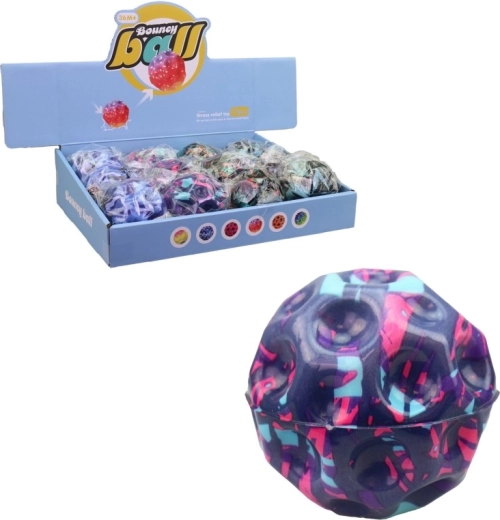 Palline elastiche 8 cm – set da 12 pz in display box