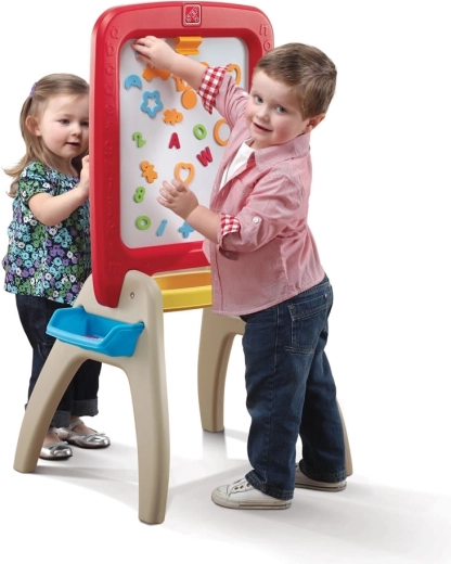 Step2 cavalletto da disegno per bambini double-face con accessori - 1 pezzo