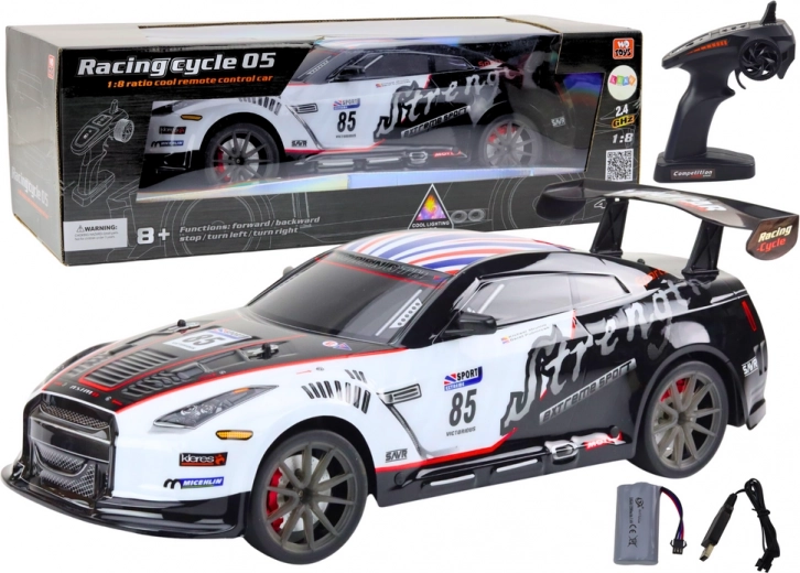 Grande auto sportiva RC 1:8 Luci Suono