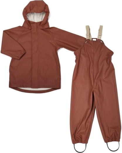 Nuuroo carla set antipioggia mini mahogany (taglia 92)