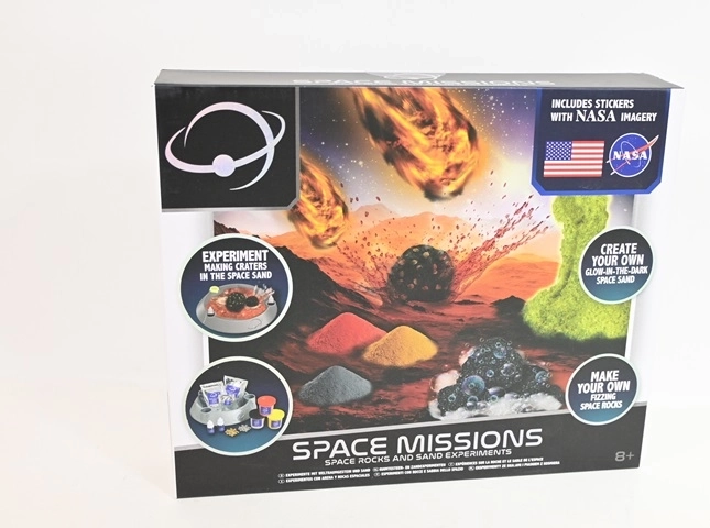 Pietra e sabbia cosmica NASA – kit creativo sperimentale