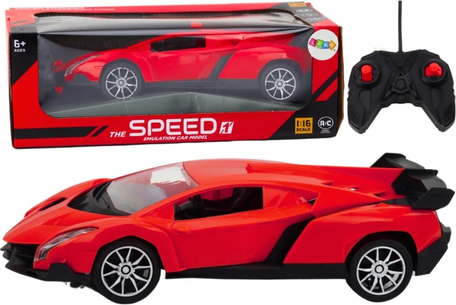 Auto RC 1:16 vettura sportiva rossa telecomandata