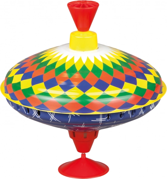 Trottola in metallo multicolor 19 cm