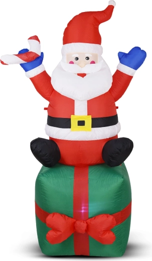 Babbo Natale gonfiabile con illuminazione LED 180 cm