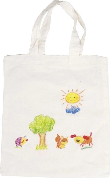 Borsa in cotone da dipingere