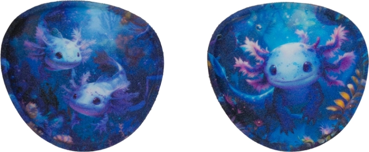 Badge BAAGLIES Axolotl intercambiabili – set da 2 pezzi