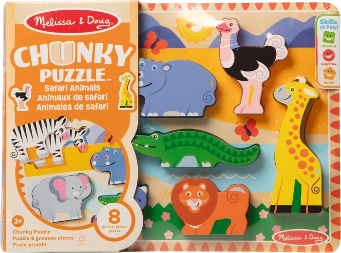 Puzzle chunky in legno safari MELISSA & DOUG
