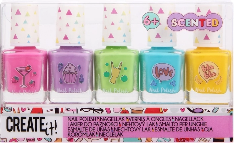 set profumato di smalti per unghie 5 pz – asciugatura rapida, lunga durata, finish lucido